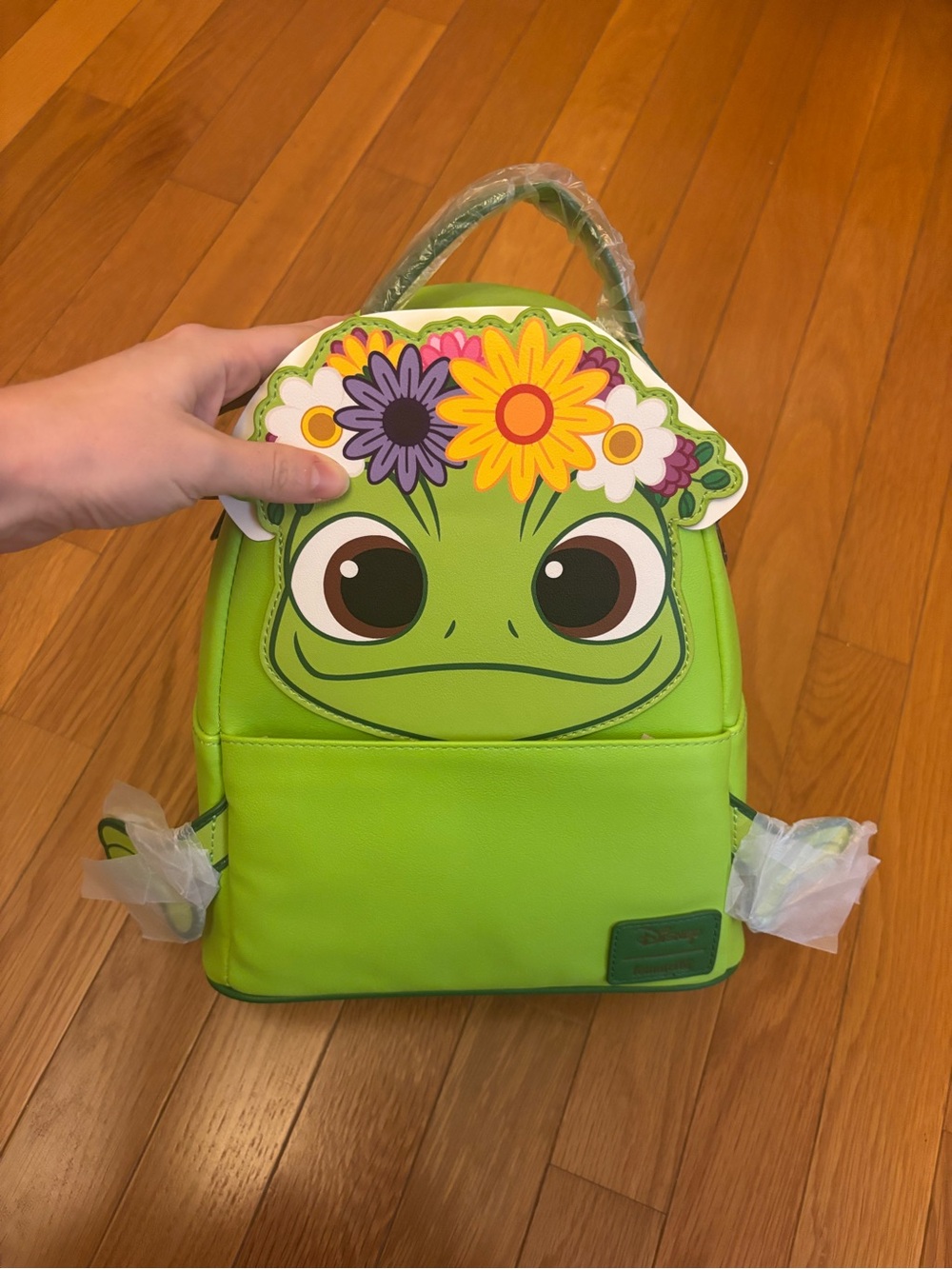 Disney Loungefly Green Pascal Character Mini Backpack